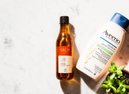 FPS 30, Natura Ekos; sabonete líquido, Aveeno