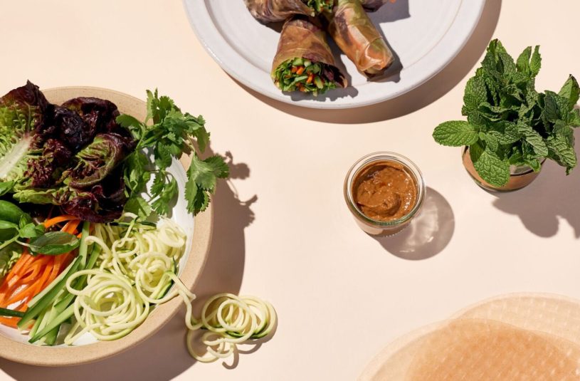 Na marmitinha: summer rice rolls vietnamitas